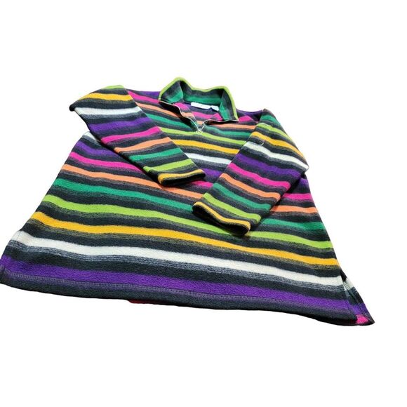 Chaus Sweater Long Sleeve 1/4 Zip Multicolor Size Medium‎ Zippered Sleeve Pocket - Picture 3 of 15